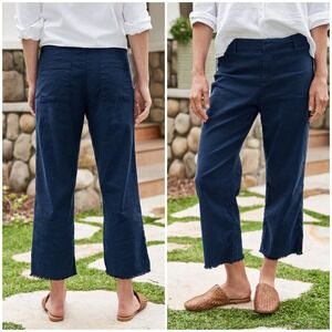 Frank & Eileen Women's Kinsale Navy Performance Corduroy Stretch Sailor Pant‎ 10